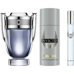 Invictus 3-Piece Gift Set for Men (3.4 oz EDT + 10 ml EDT + 5.1 oz Deo Spray)