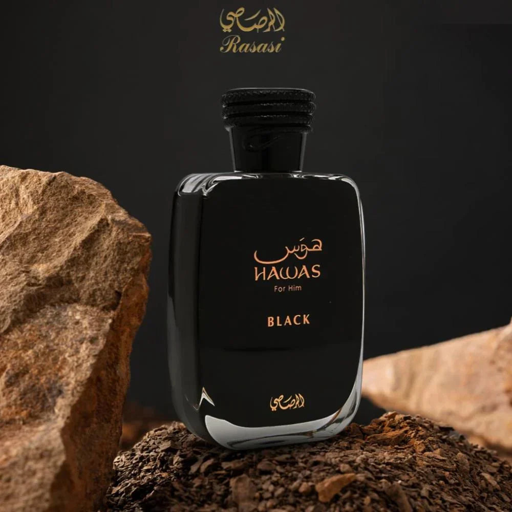 Hawas Black 3.4 oz EDP for Men
